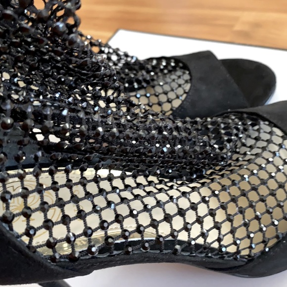 ✨ GUESS black high heels rhinestone shoes - Picture 12 of 14